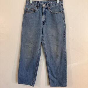 Levi’s 505 Vintage 90s Orange Tab Dark Wash Denim‎ Jeans